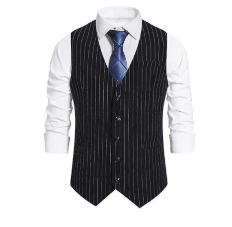 Men's Formal Suit Vest Slim Fit Waistcoat Business Vest For Suit Tuxed